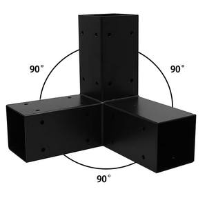 Kit de supports en acier <span class=keywords><strong>pour</strong></span> <span class=keywords><strong>pergola</strong></span> <span class=keywords><strong>d</strong></span>'<span class=keywords><strong>angle</strong></span> à 3 voies 4x4 <span class=keywords><strong>pour</strong></span> <span class=keywords><strong>connecteur</strong></span> en bois - Product Image 3
