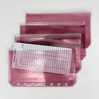 Sobres Transparentes de PVC Brillante para Efectivo A6, Preperforados, para el Reto de Ahorro, Bolsillos Flexibles y Duraderos, Envío Rápido