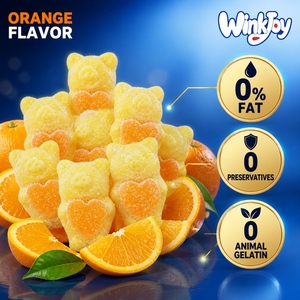 Caramelos de Goma Suecos en Forma de Cerdo y Corazón, Sabores Naranja y <span class=keywords><strong>Fresa</strong></span>, Veganos, Halal, Cumplen con las Normas de EE. UU. y la UE, Regalo Novedoso - Product Image 3