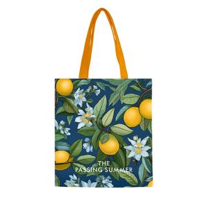 Offre Spéciale personnalisé imprimé Logo femmes sacs fourre-tout mode toile avec poignée vierge pour une utilisation alimentaire-vente en gros PP matériel - Product Image 6