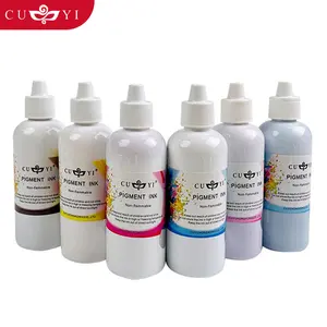 CUYI Pigment Ink 100ML High Quality 6 Colors for Heat Transfer Paper cotton t-shir Inkjet Printer L805 L1800 L3250