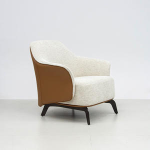 <b>Vintage</b> Custom Living Room Fabric Leather Upholstery Armchair Comfortable Sofa <b>Chair</b> for Bedroom Hotel Leisure Single Sofa <b>Chair</b> - Product Image 1