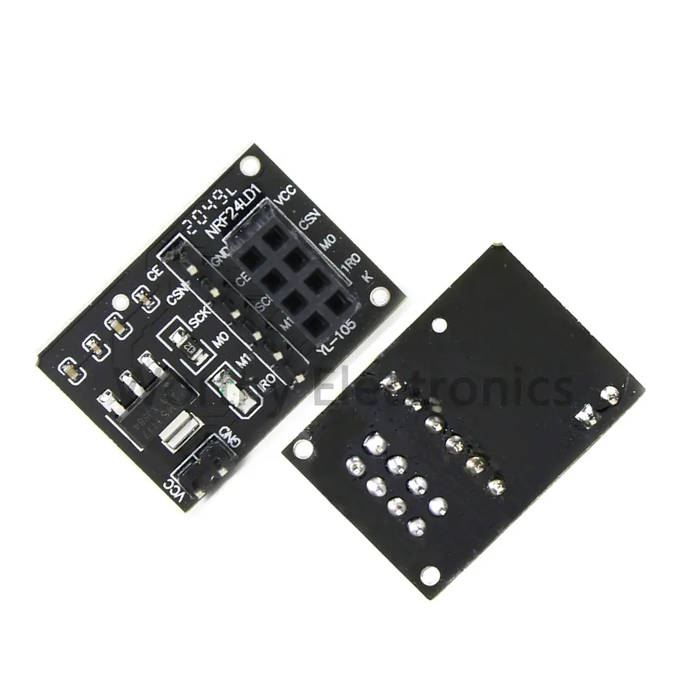 Wide voltage 3.3-9V intelligent car robot accessories 8PIN 24L01 NRF24L01 wireless module switching board base