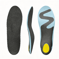 Semelles orthopédiques unisexes pour chaussures de sport, lot de 2 – Durables, écologiques, légères, hautement élastiques, coussinets souples pour les pieds, orthèses podologiques