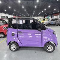 NUEN Véhicule Électrique à Quatre Roues à Deux Portes pour Enfants, Transport Quotidien et Déplacements Domestiques, Autonomie de 100 km, Moteur de 50 kW