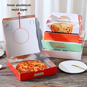 Eleganti scatole di carta per Pizza per il marchio Offset stampate con opzioni di rivestimento personalizzate per feste <span class=keywords><strong>Pop</strong></span>-up di consegna cibo - Product Image 3
