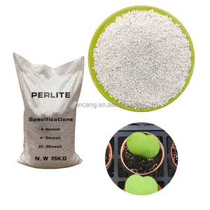 Vente en gros Horticulture agricole 20-30 mesh1-3mm 2-4mm 3-6mm perlite brute perlite expansée