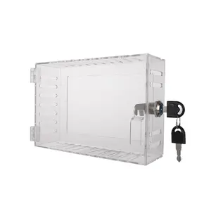 Universal acrylic thermostat safety box Locking Thermostat Cover Open Security Box