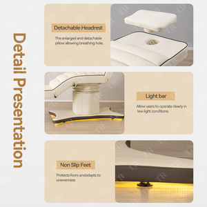 Turri tempat tidur perawatan kecantikan elektrik, tempat tidur kosmetik mewah untuk pijat Spa berbaring - Product Image 6