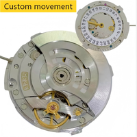 Luxuriöse Maßgefertigte Automatik-Chronograph-Uhr mit Lünette, 50M Wasserdicht, Edelstahl-Armband, Saphirglas, Herrenuhr