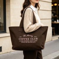 Sac fourre-tout en toile imprimé sur mesure, logo personnalisé, grande capacité, sac de shopping en toile réutilisable, sac fourre-tout à bandoulière pour un usage quotidien en voyage