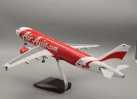 Maquette d'avion en résine Airbus A320 Asia Airlines, échelle 1:80, avec musique et son réaliste, éclairage contrôlé par le son, pour collection