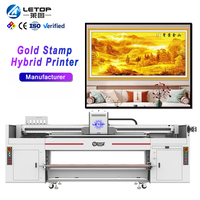 Imprimante UV hybride LETOP pour tapis en rouleau grand format et équipement industriel acrylique – Machine d'impression UV à plat haute résolution
