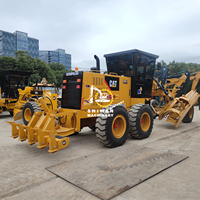 Japanischer Original Gebrauchter CAT140K Grader mit Niedriger Betriebsstundenzahl Baumaschine Radtyp Inklusive Motor Getriebe 128KW Hohes Lastmoment
