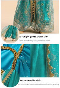Costume de danse du ventre à paillettes, costume de danse indienne, tenue d'Halloween, ensembles de carnaval, costume de cosplay de princesse avec accessoires - Product Image 5