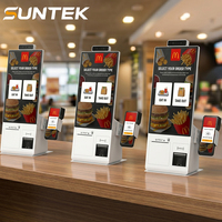 Kiosco de Pago con Pantalla Táctil de 15.6 Pulgadas, Escáner QR, Máquina de Pedidos, Dispositivo de Auto-Pedido 1920*1080, Kiosco Android SUNTEK
