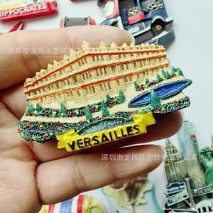 Yijia Original Single World Tourism pegatinas conmemorativas de resina para refrigerador, Torre inclinada italiana de Pisa, Roma tailandesa, América - Product Image 3