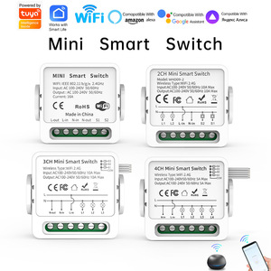 Relé inteligente de 4 canales, módulo de interruptor WiFi cuádruple, funciona con <span class=keywords><strong>Alexa</strong></span> y Google Home, no requiere concentrador, alta potencia - Product Image 2