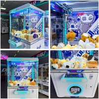 Machine d'arcade à grue à pinces Max Claw Crane, avec logo personnalisé, pour la distribution de prix commerciaux, construction métallique, à monnayeur, garantie 1 an, version anglaise