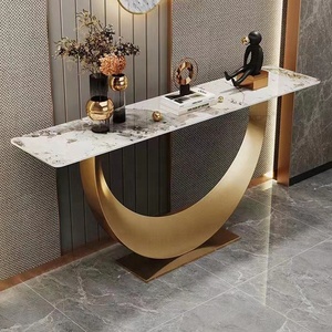<span class=keywords><strong>Table</strong></span> <span class=keywords><strong>Console</strong></span> Nouveau Modèle Style Moderne avec Base en Acier Robuste - Product Image 1