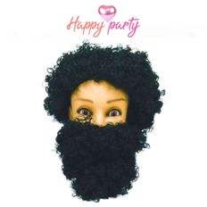 Disfraz de barba negra Happy Party - Product Image 1