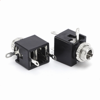 Prise audio mono 3,5 mm PJ-301M, connecteur femelle métallique à montage sur panneau fileté vertical pour audio et vidéo