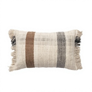 Hot Selling Designer Boho Outdoor Pillow Cover Unique Handwoven Cotton Decorative <b>Throw</b> Pillow Removable Washable Vintage - Product Image 1