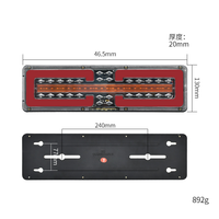 Feu arrière séquentiel LED 24V étanche pour camion, feu stop et clignotant pour remorque