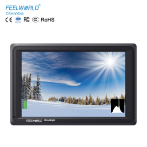 FEELWORLD FW279S Monitor Kamera 7 inci 2200nits, 3G-SDI 4K HDMI, Monitor Lapangan <span class=keywords><strong>DSLR</strong></span> dengan Bantuan Fokus Peaking, Logo Kustom - Product Image 1