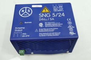PLC <strong>Robers</strong> &amp;amp; Co. SNG 5/24 Power Supply 24V DC/5A Warranty Product - Product Image 1