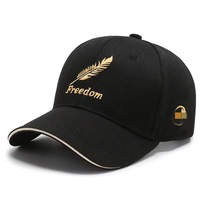 Gorra Deportiva Unisex de Poliéster 100% al por Mayor, Estilo Clásico con Visera Curva, Ajustable, Transpirable, Diseño de Espiga de Trigo, Estructurada