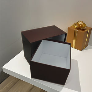 صناديق من الورق المقوى بغطاء وقاعدة للبيع بالجملة ذات العلامات التجارية للأحذية والجوارب والفراء مع النقش - Product Image 3