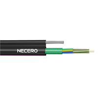 Gambar 8 Kabel Fiber Optik Luar Ruangan Tipe Aerial Drop 24 48 96 144 288 Core GYTC8S dengan Kawat Baja Terpilin dan Pita Baja