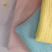 Tissu texturé à bulles respirant et doux 180 GSM, tissu extensible 4 directions pour vêtements de détente, pyjamas, chemisiers, jupes, robes pour femmes