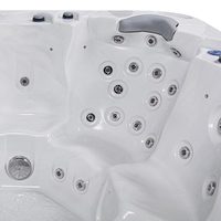 Hydrorelax Spa de massage pour 6 personnes, design moderne, bain à remous de qualité, confort pour jacuzzis extérieurs