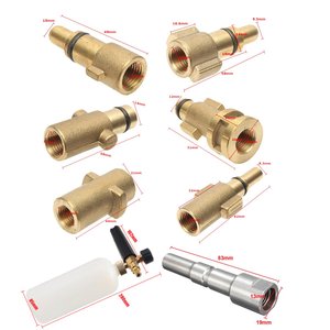 SS 4000psi áp lực cao rửa tuyết bọt <span class=keywords><strong>Lance</strong></span>/bọt pháo sử dụng <span class=keywords><strong>Lavor</strong></span> Brass Adapter Brass Phụ kiện cho xe máy giặt máy 5 # - Product Image 5