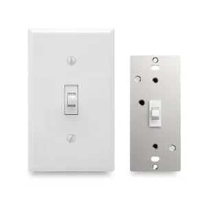 WiFi Controlled Light Switch In-wall Push Button Switches Smart Toggle Voice Control Alexa Switch