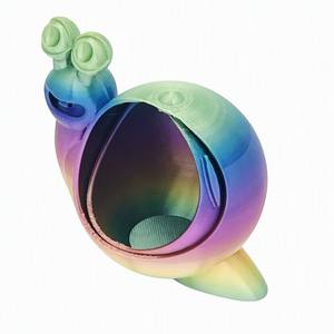Boîte à bijoux en PLA imprimée en 3D en forme d'escargot, support de rangement pour bagues et bijoux, organisateur de souvenirs de bureau, cadeau, vente en gros transfrontalière, produit phare - Product Image 2
