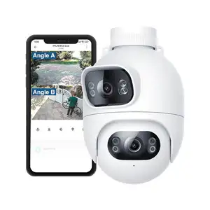 IMILAB EC6 kamera sorot Dual 2K WiFi, kamera pengawas sudut ganda tampilan langsung & obrolan pencegah koneksi aplikasi 2K