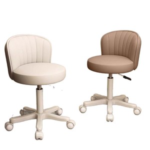 Chaise de maquillage pivotante réglable en similicuir avec dossier coquille pour coiffeuse de <span class=keywords><strong>chambre</strong></span> - Product Image 6