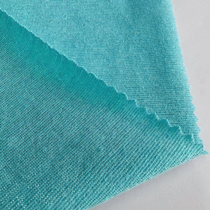 Thiết kế mới bông Polyester Spandex CVC đàn hồi đan kim loại lurex đơn Jersey vải cho hàng may mặc và quần áo - Product Image 5