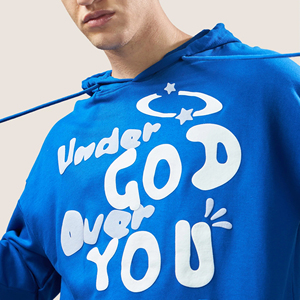 Wholesale Custom Logo <b>Mens</b> <b>Blue</b> Fashion Basics,Cotton Blended 2025 Blank Pullover Cotton <b>Hoodie</b> Quantity Printed Hoodies <b>Men</b> - Product Image 2