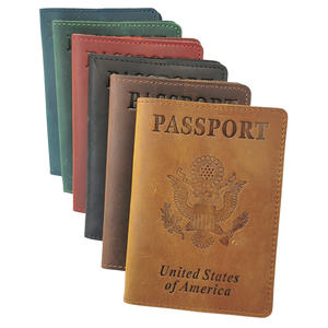 Funda Protectora para Pasaporte de Cuero Genuino Estilo Retro Country, Venta al Por Mayor - Product Image 2