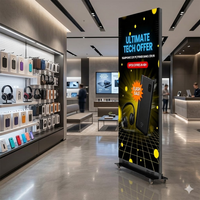 Écran LED portable intelligent P2.5 d'intérieur IP65 pour affichage publicitaire, idéal pour les centres commerciaux, les magasins de détail et les métros