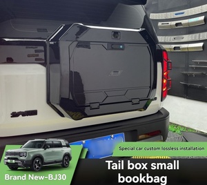QK Factory Direct - Box Portaoggetti Posteriore di Lusso in ABS, Piattaforma Cargo, Accessori Auto, Installazione con Nastro Adesivo per BAIC BJ80 - Product Image 3