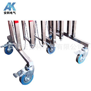 Valla Flexible de Acero Inoxidable, Rejilla Protectora de Seguridad Móvil, Barrera Temporal, Arco de Puerta de Acero Inoxidable - Product Image 4