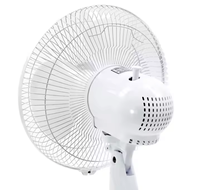 Ventilateur de table solaire 12 pouces AC/DC pour bureau à domicile avec batterie - Grande Vente