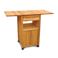 Petite Table d'île de cuisine moderne personnalisée avec tiroir sur roulettes