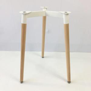 Современная Простая установка, прочные армированные деревянные ножки стола, стойка из массива бука для стола, домашнего офиса, кафе, гостиной, Настольная основа - Product Image 5