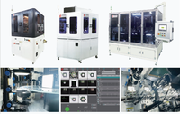 Machine d'étiquetage OPENEX CCD à positionnement et inspection visuels de précision avec alimentateur et accumulateur automatiques, haute productivité